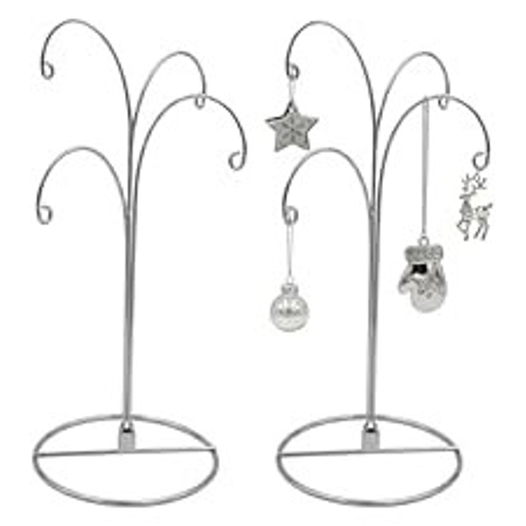 20" Gold Ornament Display Stand Metal Hanging Tree Holder | Displays crystal ornaments, glass baubles, keepsakes and seasonal décor with a sturdy tabletop hanging stand. 20" Gold Ornament Display Stand Metal Hanging Tree Holder | Displays crystal ornaments, glass baubles, keepsakes and seasonal décor with a sturdy tabletop hanging stand.