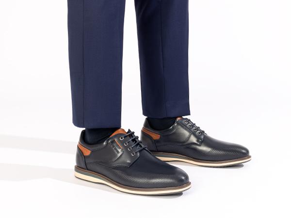 Bruno Marc Men's Wide Lace-Up Casual Dress Sneakers