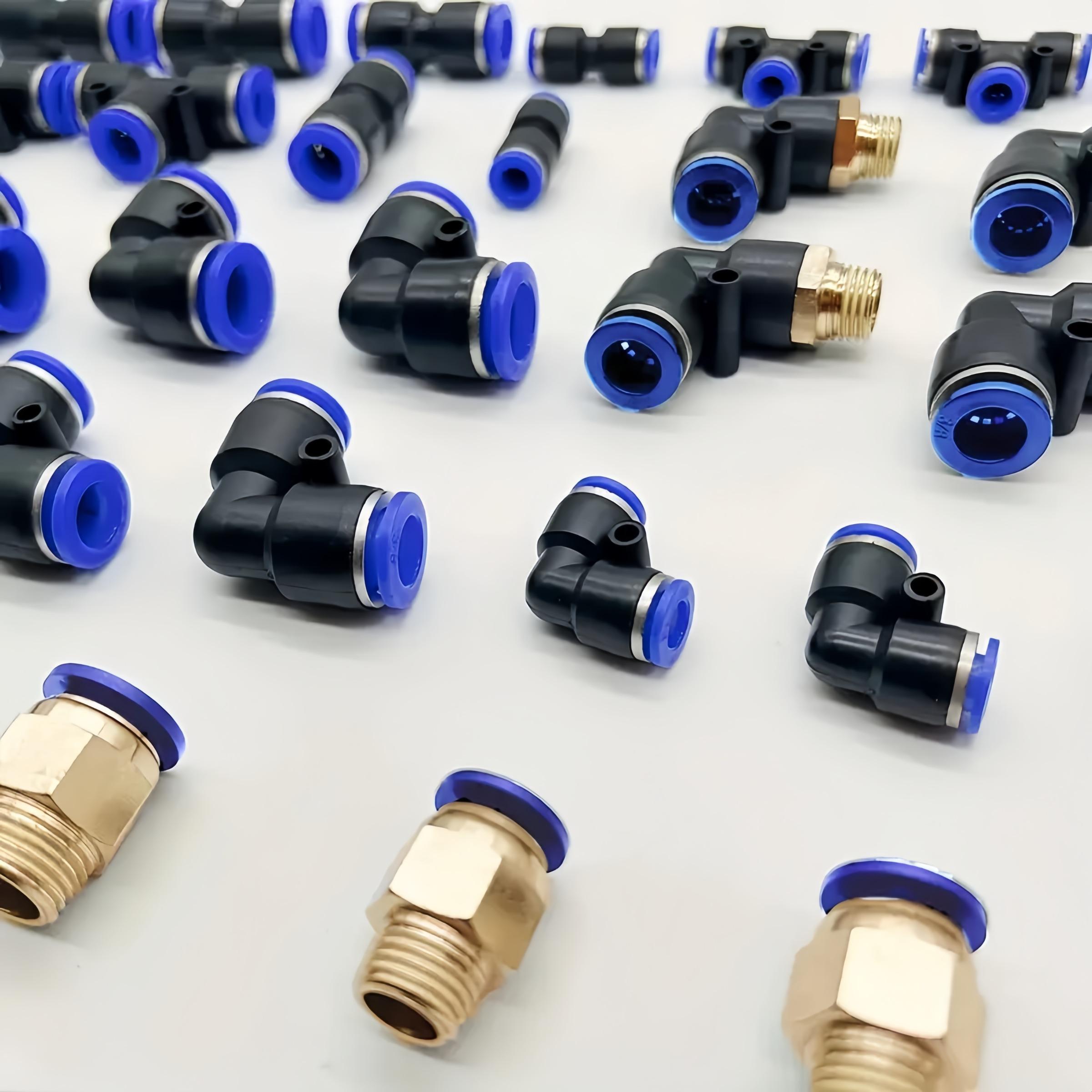 53-Piece Quick-Connect Fitting Set, Air Hose Fittings, Air Hose Connectors for 4mm/6mm/8mm Hoses, Efficient Coupling Solutions, Durable & Secure Fit