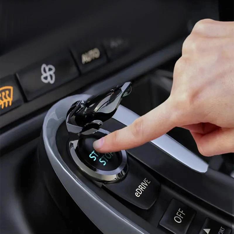 Car One-Click Start Button Skin Interior Decoration for Nismo Nissan Juke Tiida Teana GTR 350Z 370Z 240SX Fairlady Skyline