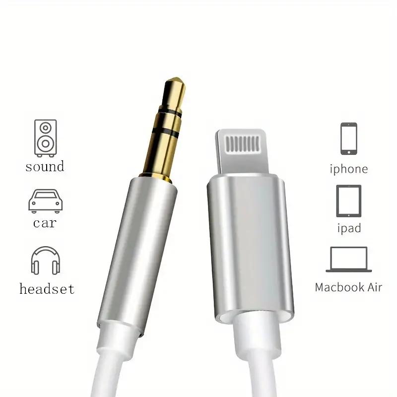 iPhone Aux Cord for Car, 2 Pack Lightning to 3.5 mm AUX Audio Cable Cord for Car Home Stereo, Speaker, Headphone Compatible with iPhone 14 13 12 11 Pro Max XS XR X 8, 3.3ft Accessories Portable iPhone Aux Cord for Car, 2 Pack Lightning to 3.5 mm AUX Audio Cable Cord for Car Home Stereo, Speaker, Headphone Compatible with iPhone 14 13 12 11 Pro Max XS XR X 8, 3.3ft Accessories Portable