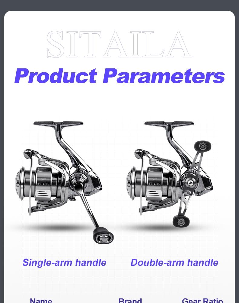 Xiwali Stella Ii Pearl Body Fishing Reel with 6+1 Closed Bearings, 5-Layer Waterproof, Anti-Tangle Spool, Dual Bearing Stabilizing Gear for Lure Enthusiasts Fishing Tackle