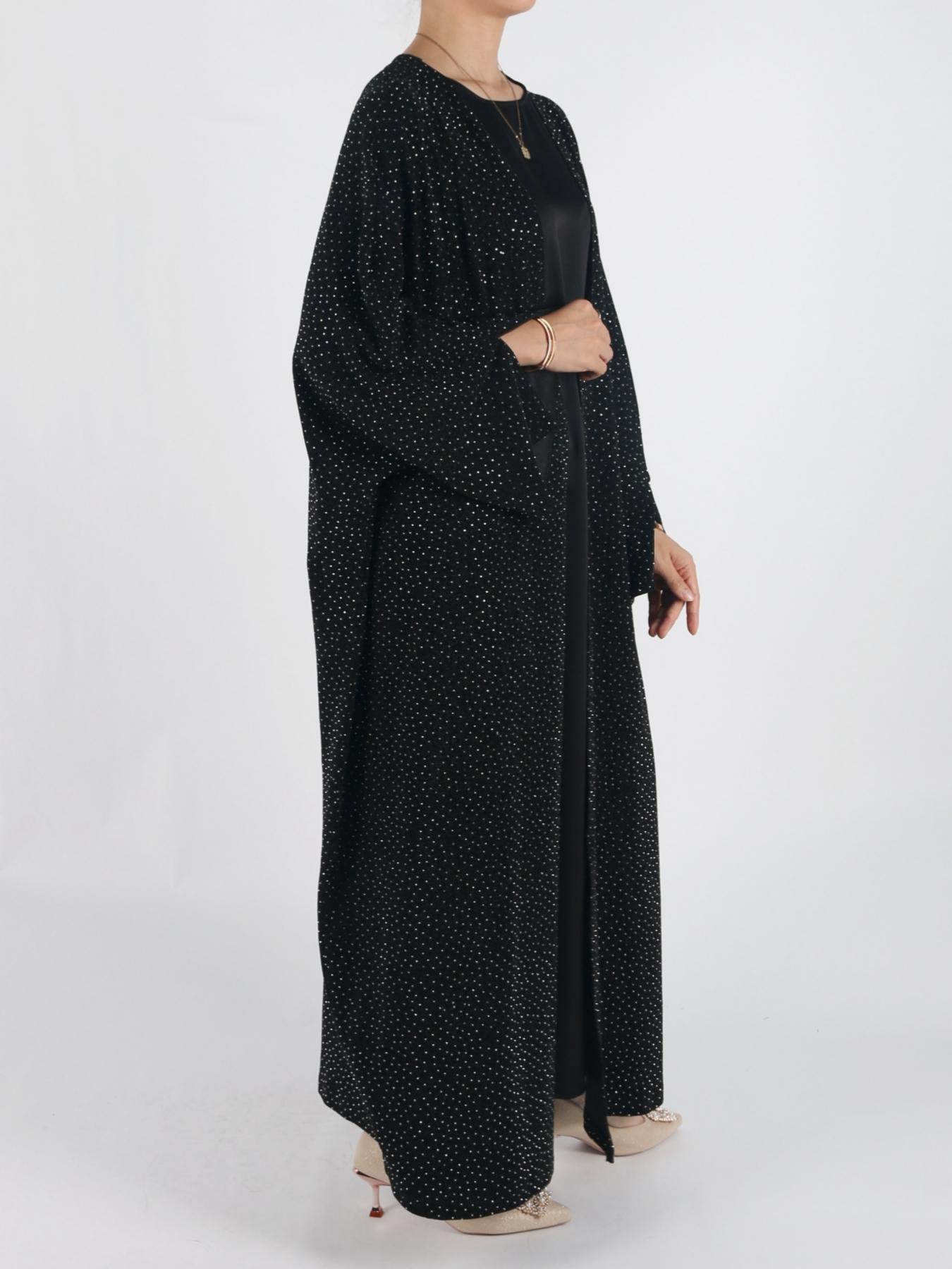 Women's Long Coat Full Rhinestone Luxury Party Loose Fit, Elegant Holiday Outerwear, Stylish Evening Wear, Fashionable Winter Clothing