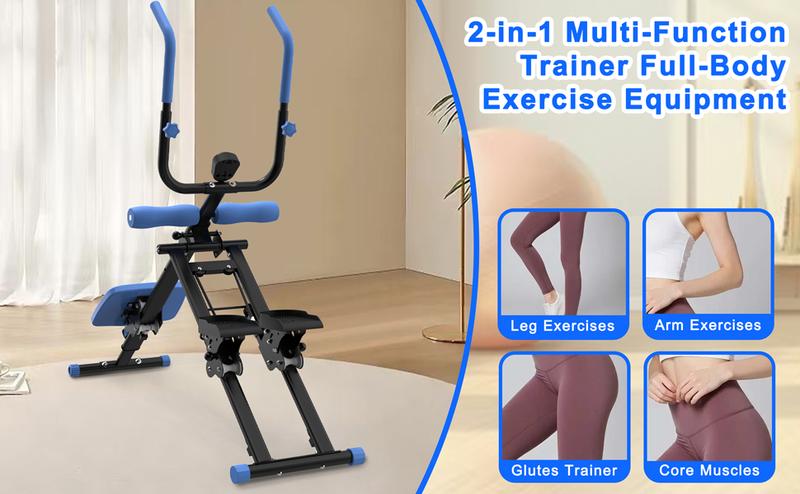 【KINMAC】2 In 1 Stair Stepper & Ab Workout Machine - Multi-Function Trainer-Upgrade High-Efficiency Stairmaster & Ab Trainer Machine Full-Body Exercise Equipment For Home Gym Exercise