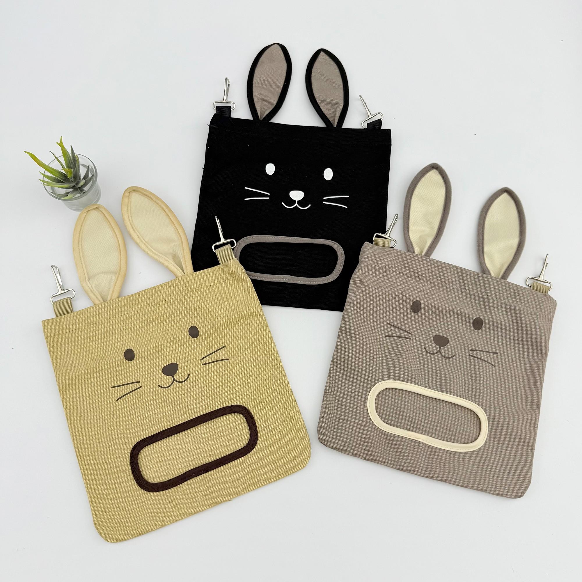 Rabbit Hay Bag, Hanging Dry Grass Feeder, Rabbit Shape Feed Bag, Guinea Pig Hamster Food Bag, Small Pet Supplies