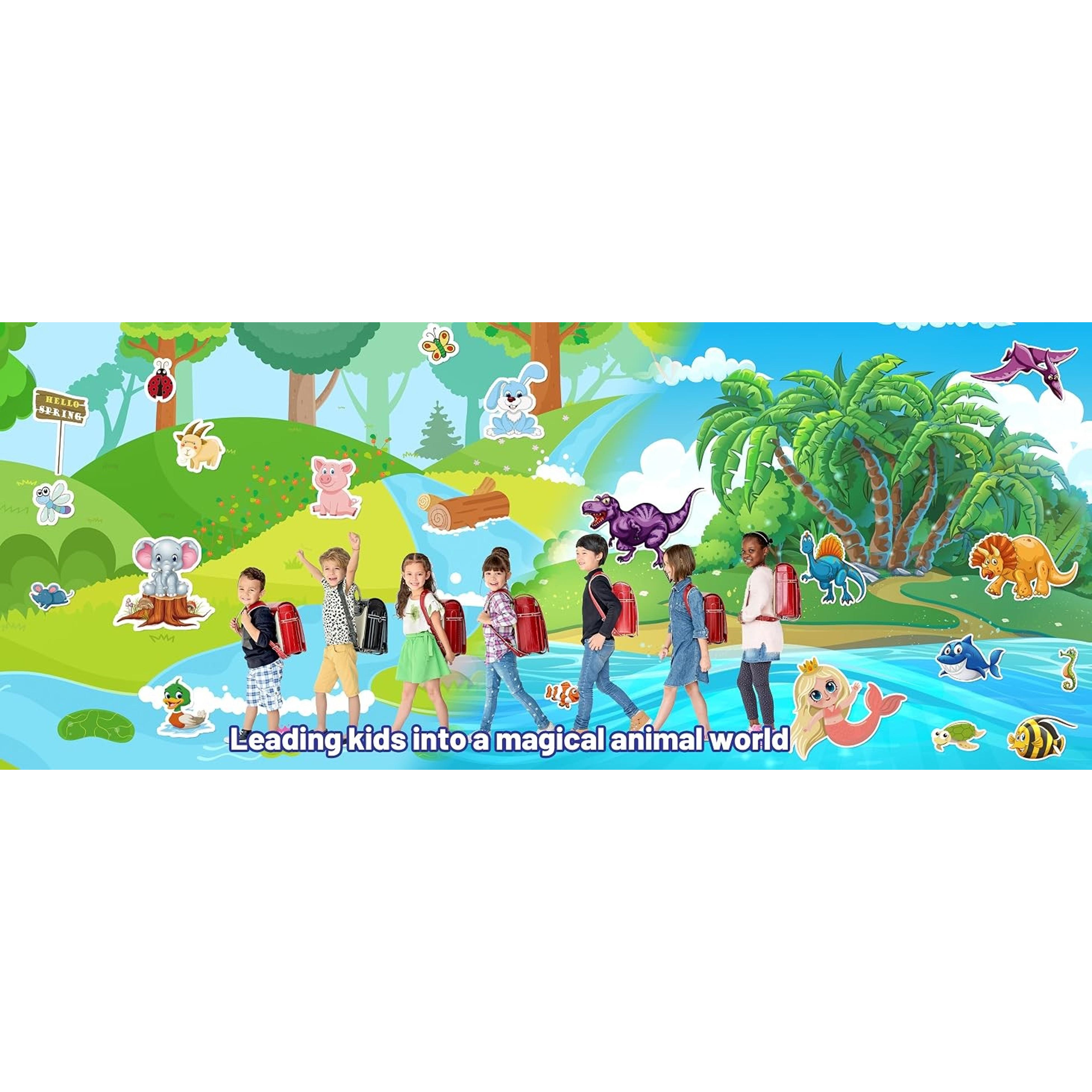 3200+ PCS Stickers for Kids, 102 Sheets Cartoon Animal Stickers for Toddlers, 18 Theme Reward Cute Stickers for School Teachers Students Parents, Scrapbook Journal Gifts Decor