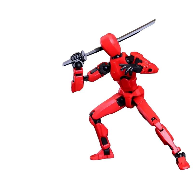 Stress Relief Toy Building Blocks Figure Assembly Model, Multi-Joint Poseable Doll, Construction Gift, Fun Educational Playset