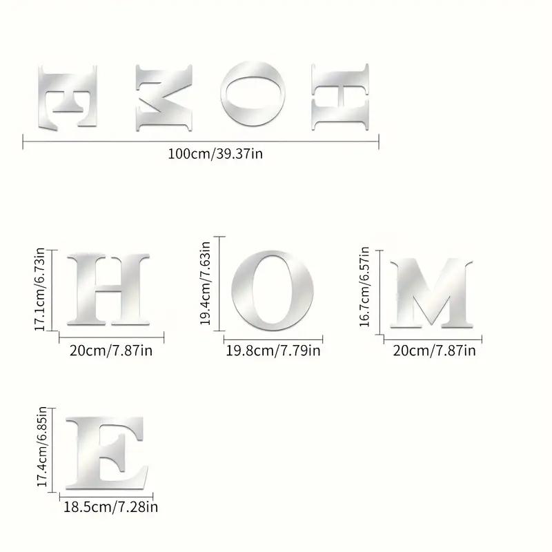 Self-Adhesive Acrylic Mirror Stickers Set of 4, Perfect for Home Decor, Ideal for Living Room and Bedroom, Easy to Apply and Remove