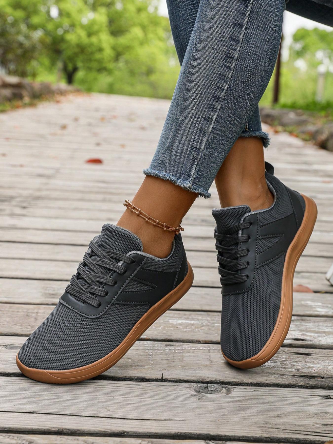 Women's Barefoot Sports Shoes, Wide Width, Light Color Design, Outdoor Long Walks, Walking and Tennis, Casual Tennis Shoes, Sport Style