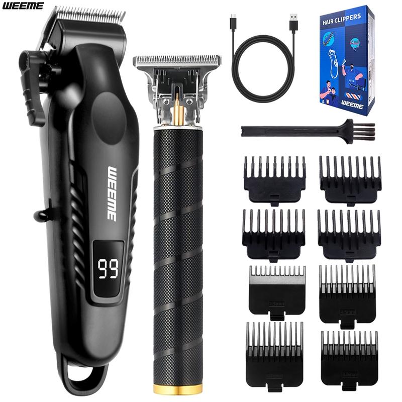 Men's Electric Shaver Set, Home & Car Use, Trimmer, Nose Hair Clipper, Portable Travel Grooming Kit, 2-4 Piece Set, Multifunctional Hair Shaver