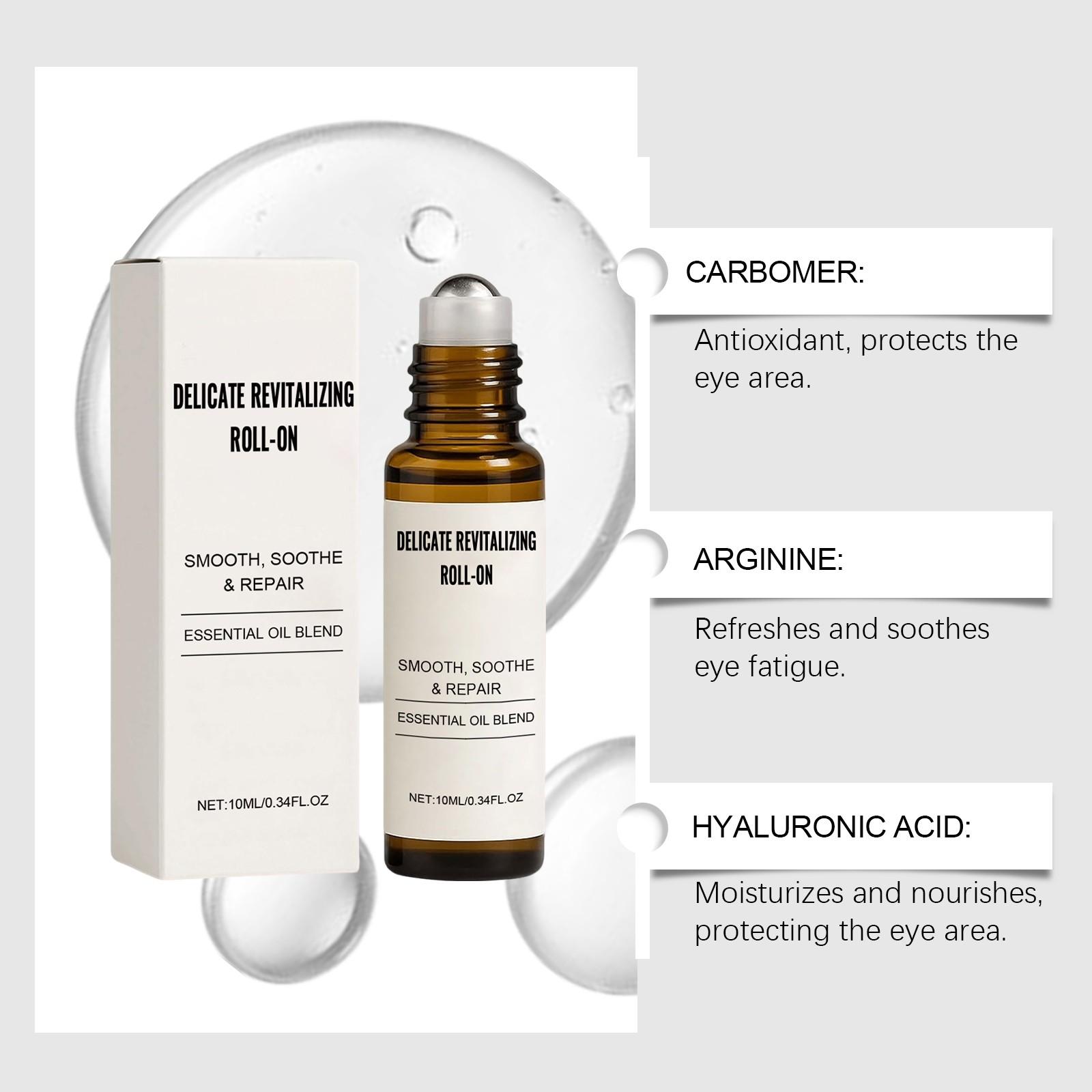 Revitalizing Rollerball Essence, Eye & Face Oil, Elasticity Boost, Brightening, Hydrating, Moisturizing, Radiant Skin Care