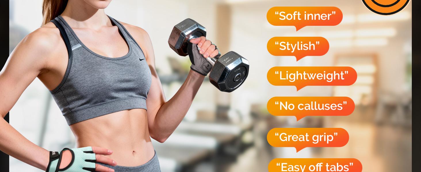Full Palm Protection Weight Lifting Gloves, Breathable Super Lightweight Workout Gloves for Men & Women, Gym Cycling Training Exercise Gloves