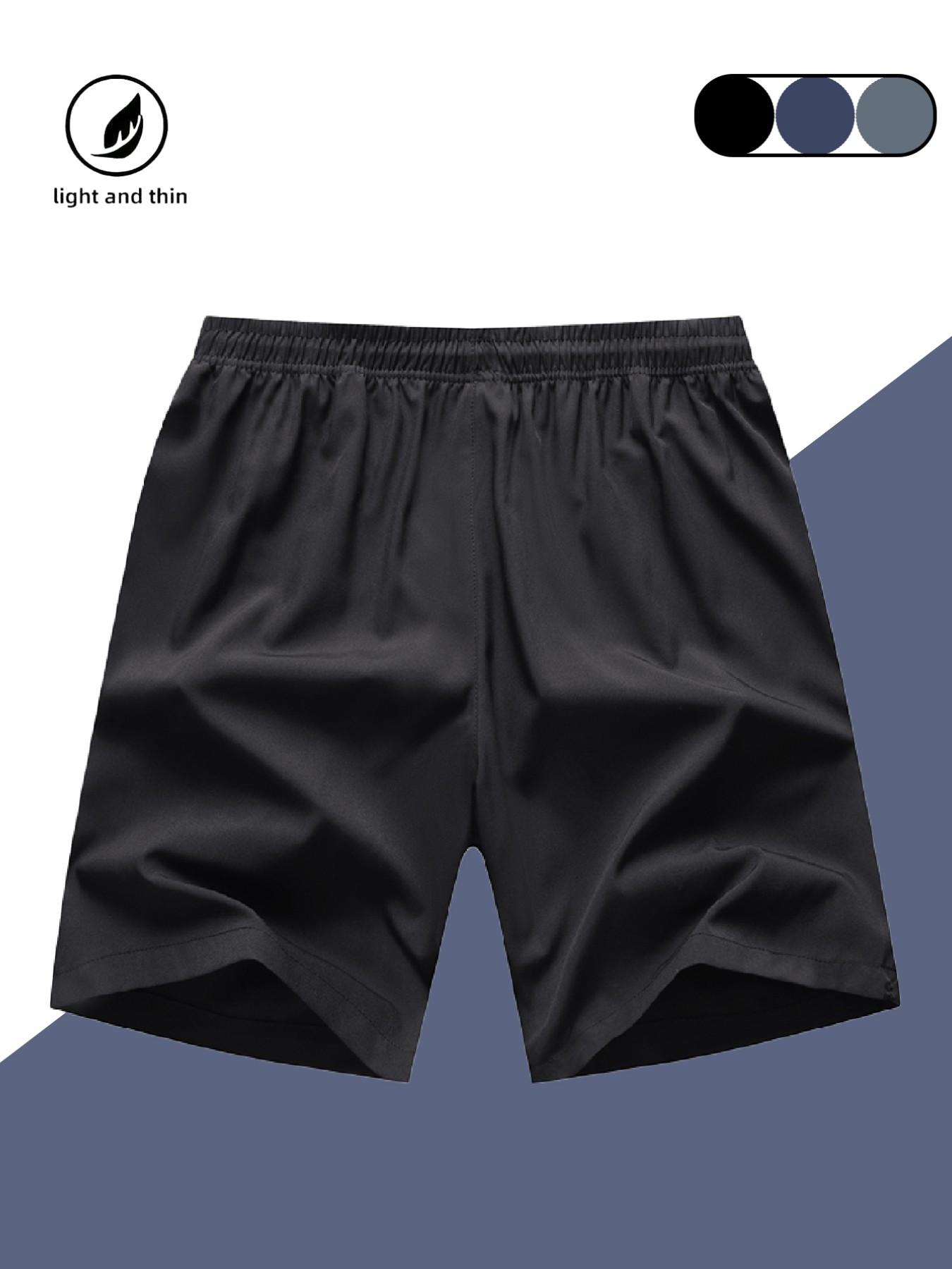 Men's Quick-Dry Fitness Shorts, Summer Cool Breathable Running Gym Casual Gym Shorts with Pockets, Comfortable for Basketball Training