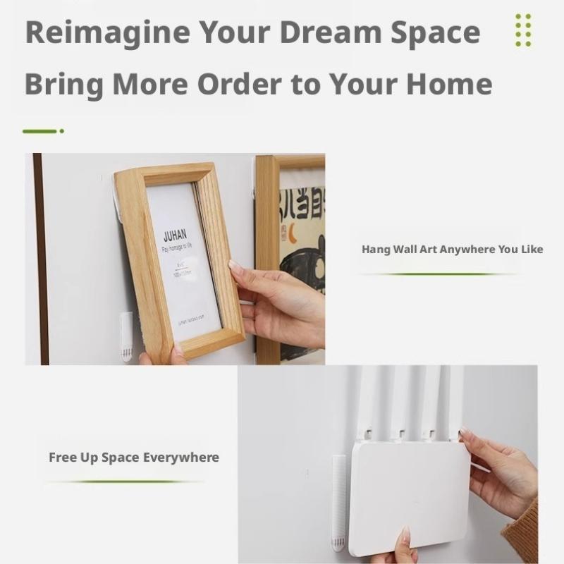 Picture Frame Magic Tape, Damage-Free Wall Sticker for Frames & Murals, High-Stick Reusable Hanging Strips, Stretch Release Adhesive for Posters, Removable Hook & Loop Fastener