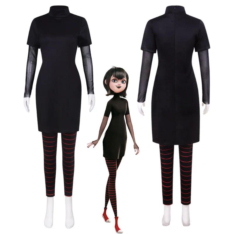 Unisex Size Anime Mavis Dracula Transformania Cosplay Full Set, Polyester 3PCS Top+Pants+Cloak, Character Look Costume for Halloween Carnival (Men's Special Occasion Wear)