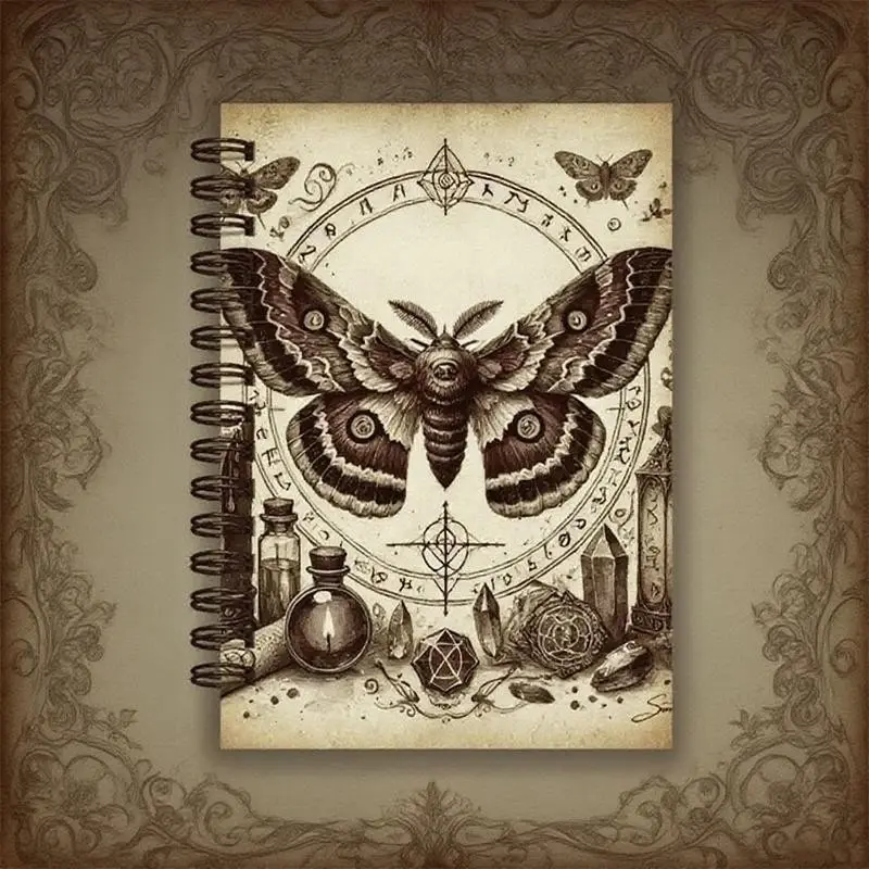 Bestselling Sigils Butterfly Pattern Mystical Magic Notebook, Unique Design Journal, Perfect for Spellcasting Enthusiasts, Magical Writing Companion, Notes Notebook