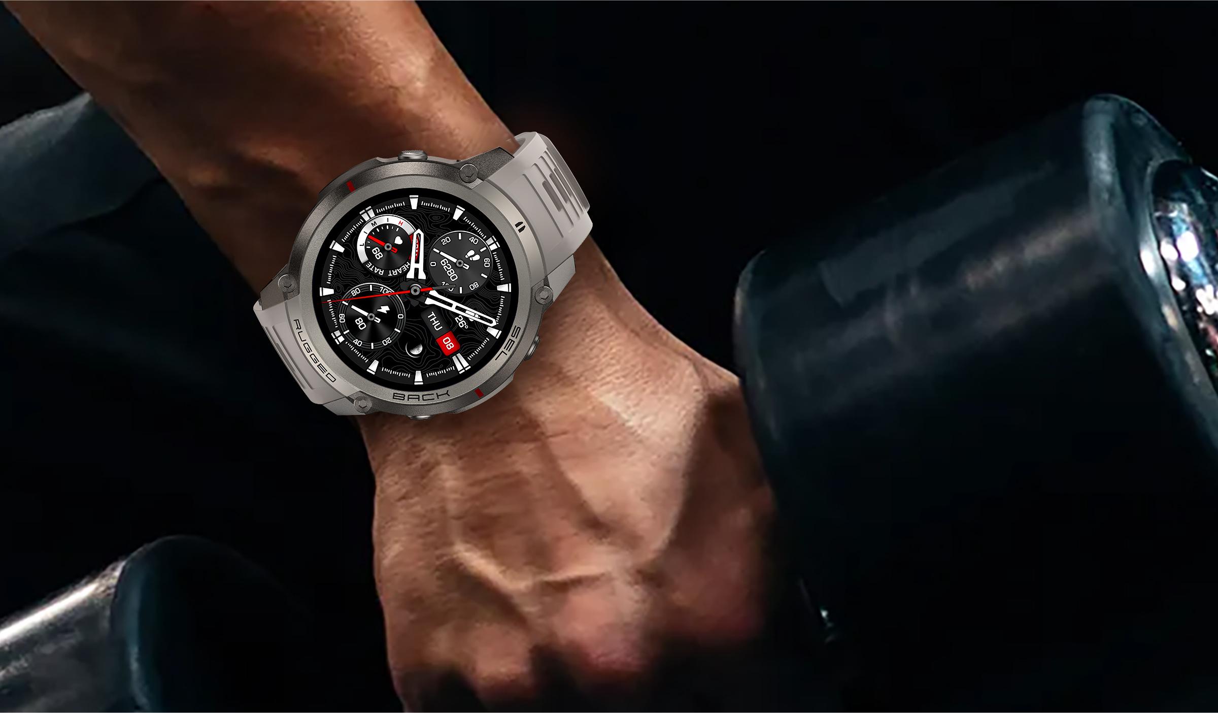 2026 New GPS Smart Watch, 1.43 Inch Amoled Screen, 5ATM Waterproof, 500mah Long Battery, Bluetooth-compatible Connectivity, Outdoor Sports, Sports Smartwatches, Built in GPS Offline Map Downloads