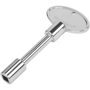 Skyflame Universal Gas Valve Key Fits 1/4" and 5/16" Gas Valve Stems, for Fire Pit and Fireplace, Polished Chrome - 3 Inches