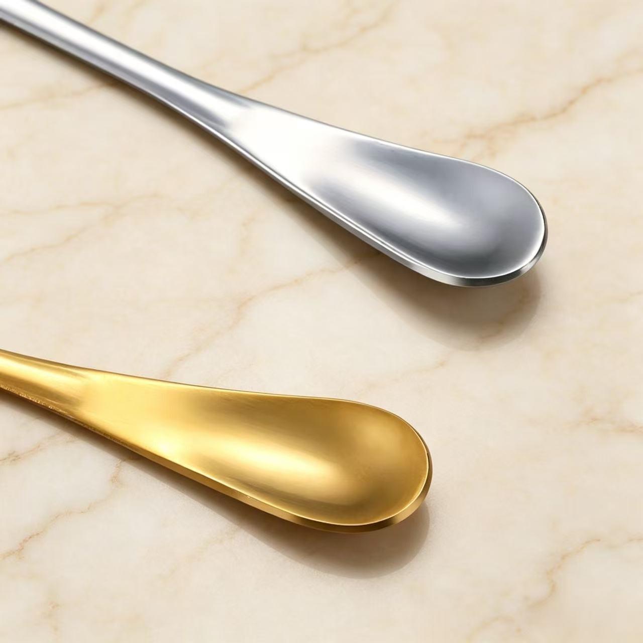 5-Piece Heart Butterfly Cup Spoon Set, Stainless Steel Coffee Stirrer, Sweet Dessert Spoon, Silver Color Dinner Spoon for Parties