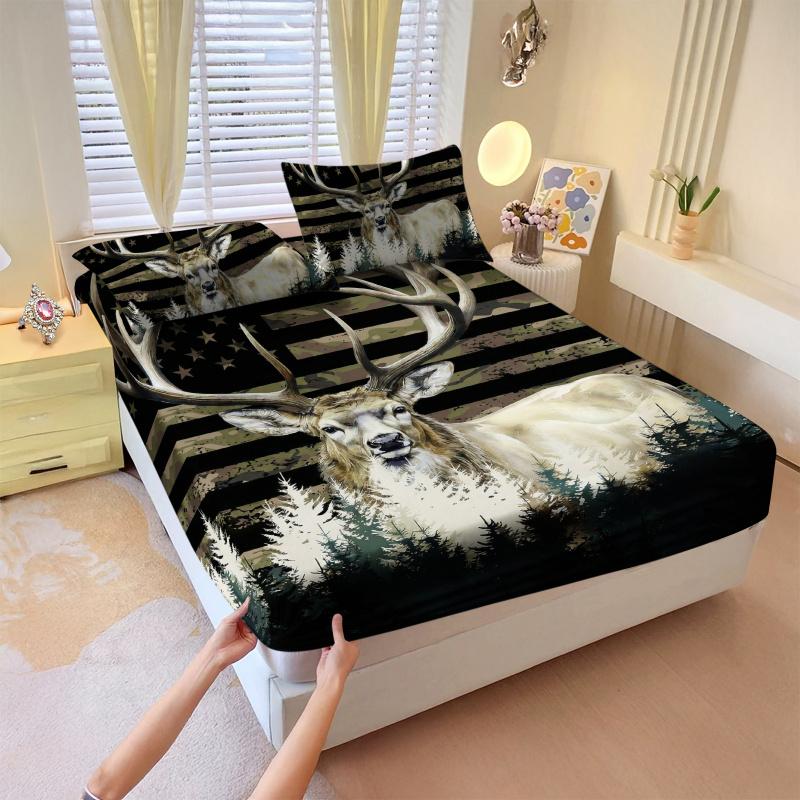3-piece set, oversized bedding sheet set, including 1 sheet and 2 pillowcases, durable and comfortable design, perfect for bedroom use, ideal gift, easy to maintain fabric