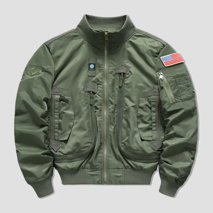 Men's Long Sleeve Loose Fit British Camouflage Waterproof Parka - Menswear Tops, Tough Functional Workwear, Jeep Combat Field Training Jacket, New Autumn/Winter Collection