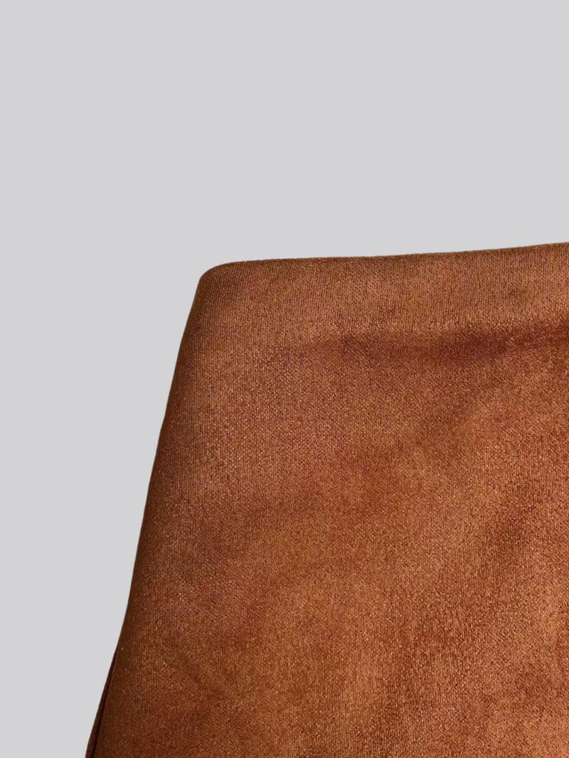 1 piece Valentine's Day Women's Spring &Fall Velvet Vintage Italian Melange Pleated Bodycon Short Skirt,Fashionable Casual Versatile Ultra-Short Half Skirt