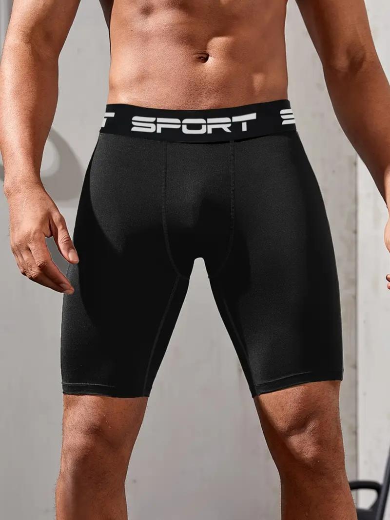 4-Pack Men’s Athletic Running Shorts, Quick Dry Moisture Wicking Breathable Stretch Workout Shorts for Gym Training, Fitness, Jogging & Daily Active Wear, Performance Sports Shorts Set in Black, White, Red and Blue