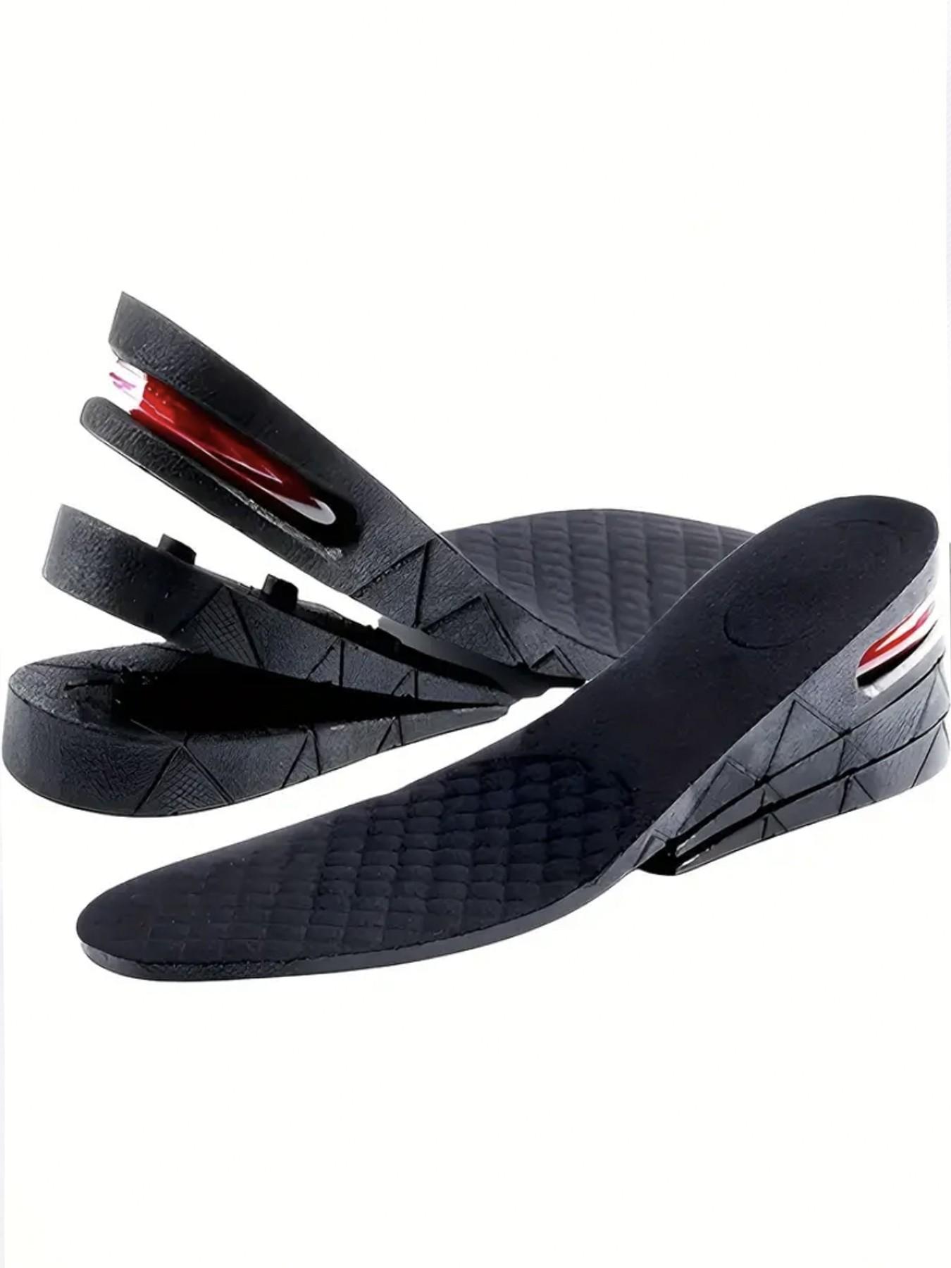 1 Pair Adjustable Height Lift Insoles | 4-Layer Air Cushion Shoe Inserts for Men Women Unisex Design Shock Absorbing Elevator Insoles for Daily Work