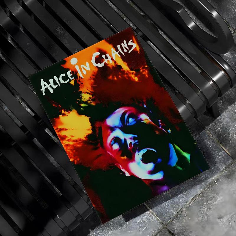 Fashion A-A-liceS in C-C-hainsS Poster HD Sticky Waterproof Wall Art High Quality Print Aesthetic Home Living Bedroom Bathroom hallway Decor Trendy Room Decoration Easy-To-Apply Gift Durable