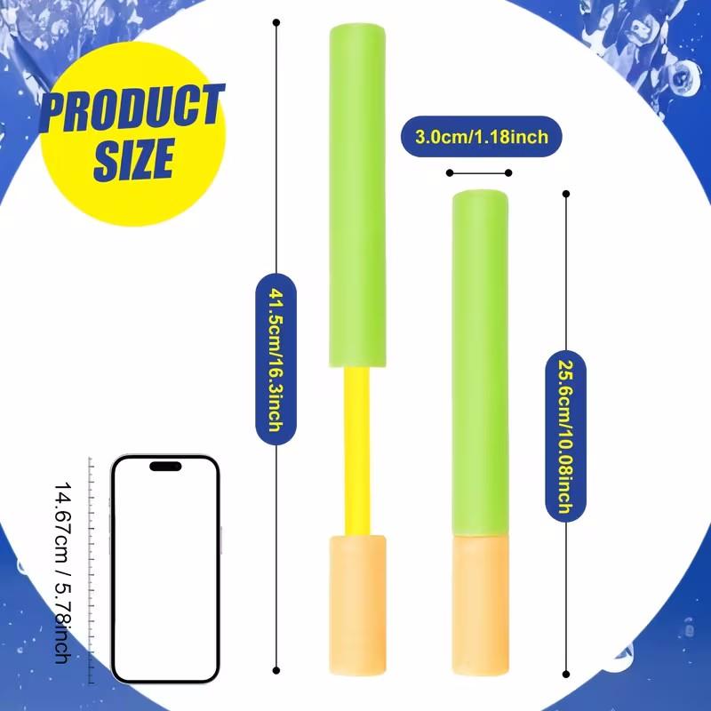 4 Piece Pool Toy Set, Water Toys Kit with Bright Pull-Out Sprinklers, Outdoor Summer Fun for Pool Beach Garden, Kids Gift