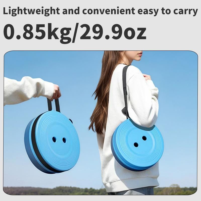 Upgrade Outdoor Expandable Folding Stool with Handle, Portable Outdoor Chair, Durable Lightweight, Holds Up to 400 Lbs, Portable Design for Camping Fishing Sketching Hiking BBQ