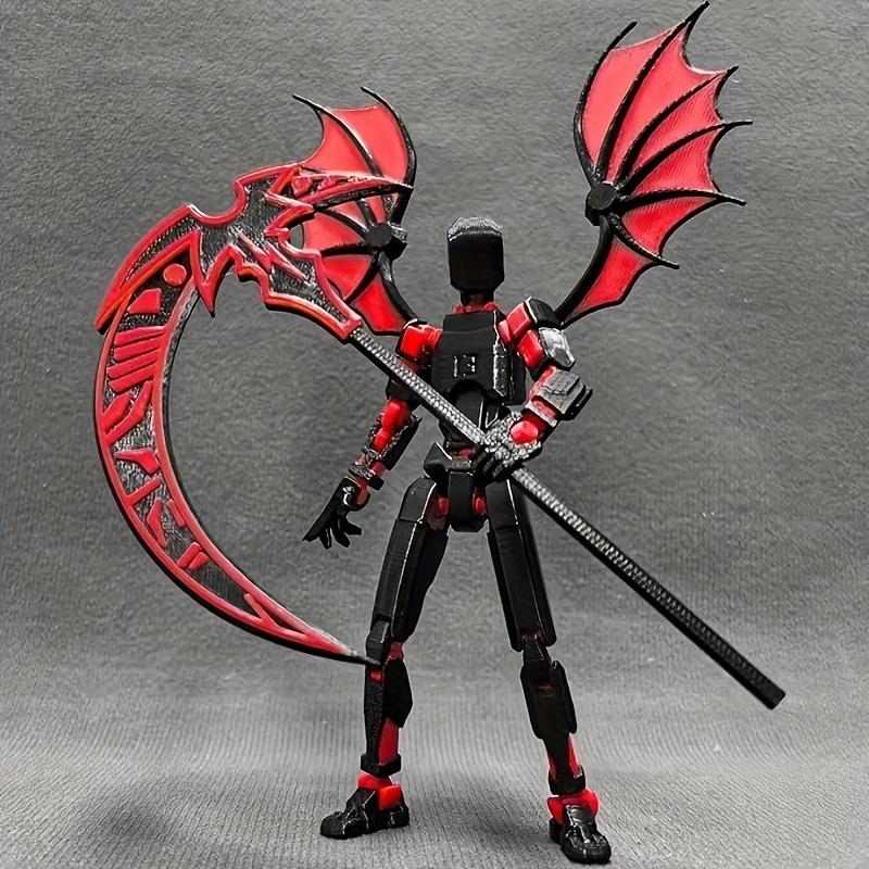 Action Figure Set, 1 Set Multi-jointed 3D Printed Collectible Figurine for Desk Decor, Mixed Colors Decorative Ornament for Home Office