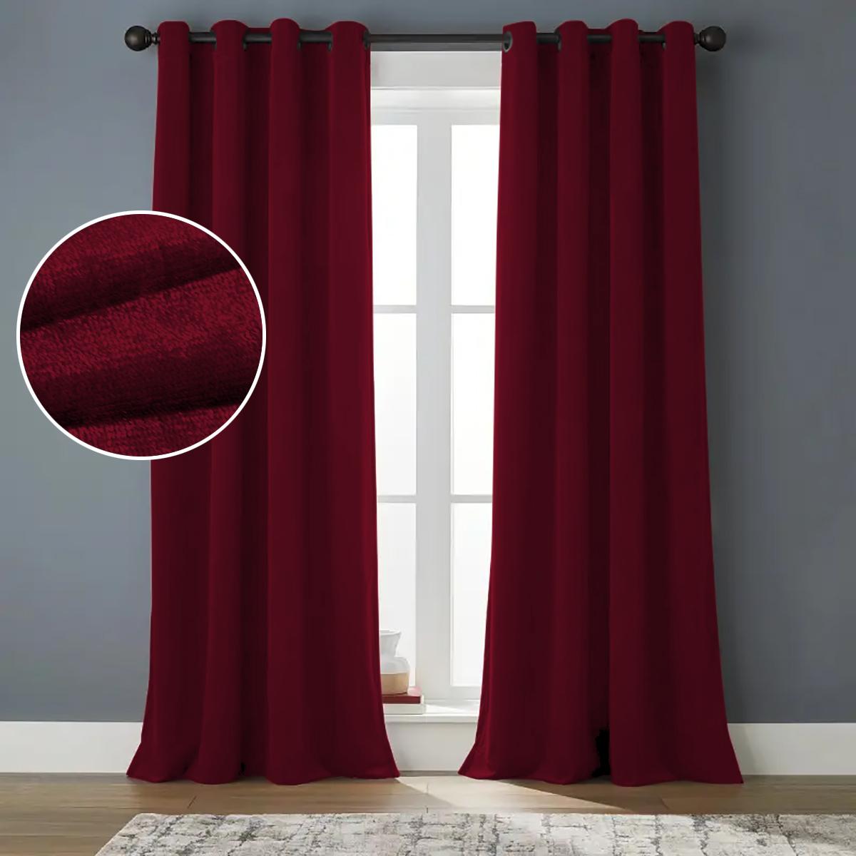 Solid Color Curtain, 1 Count Modern Simple Blackout Curtain, Window Drapes for Home Living Room Bedroom Study Room, Home Decor, Home Decoration Curtain