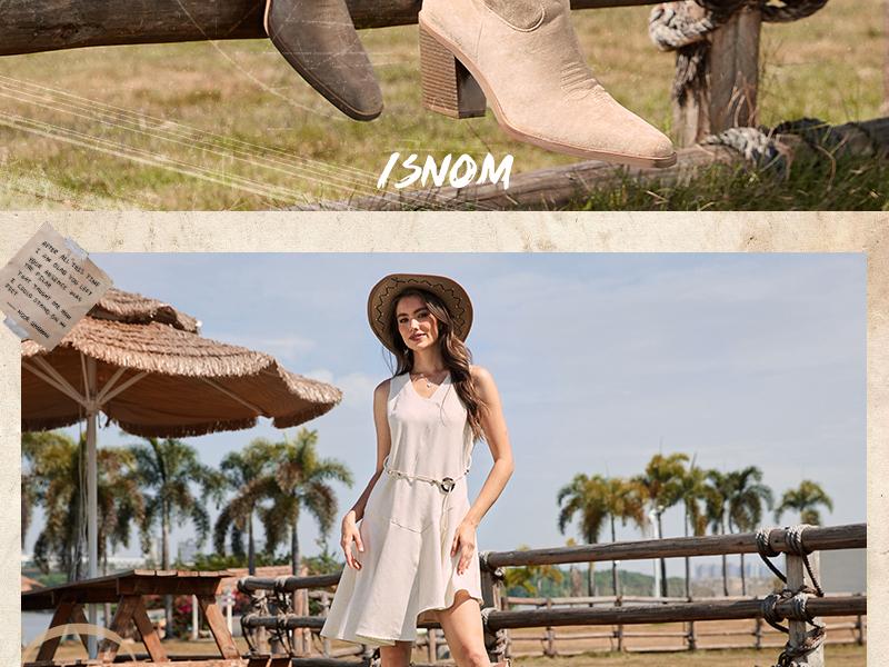 Wetkiss Knee High Cowboy Cowgirl Boots for Women, Western Boots with Pull On Tab, Chunky Heel Design, Unique and Stylish  ,Women's Shoes,Women's Boots  Footwear  #TikTokShopStockUp