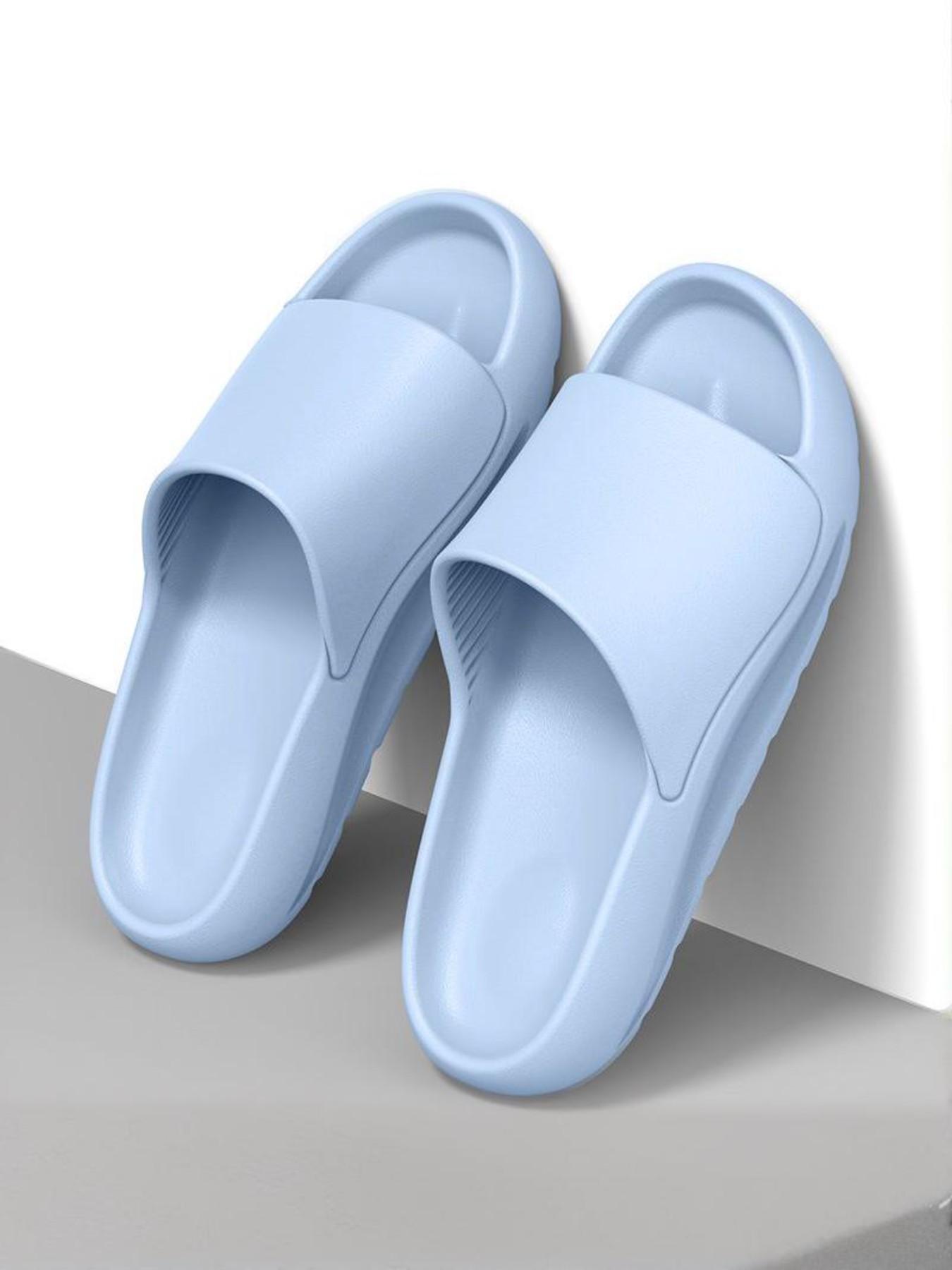 Stylish Quiet Slippers for Women and Men, Summer New Thick Sole Non-Slip Indoor Home Sandals for All Seasons, Casual Eva Footwear