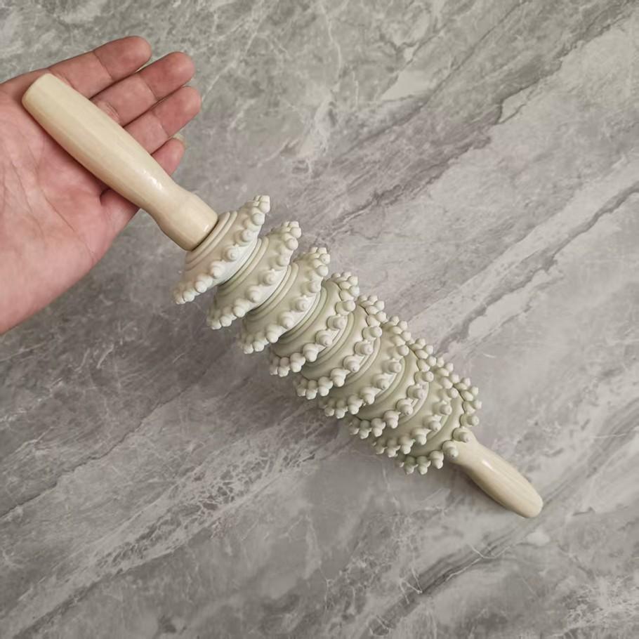 Full Body Roller Massage Yoga Stick, Leg Back Massager, Universal Neck Waist Wolf Tooth Arm Fitness Rod, Essential Workout Tool