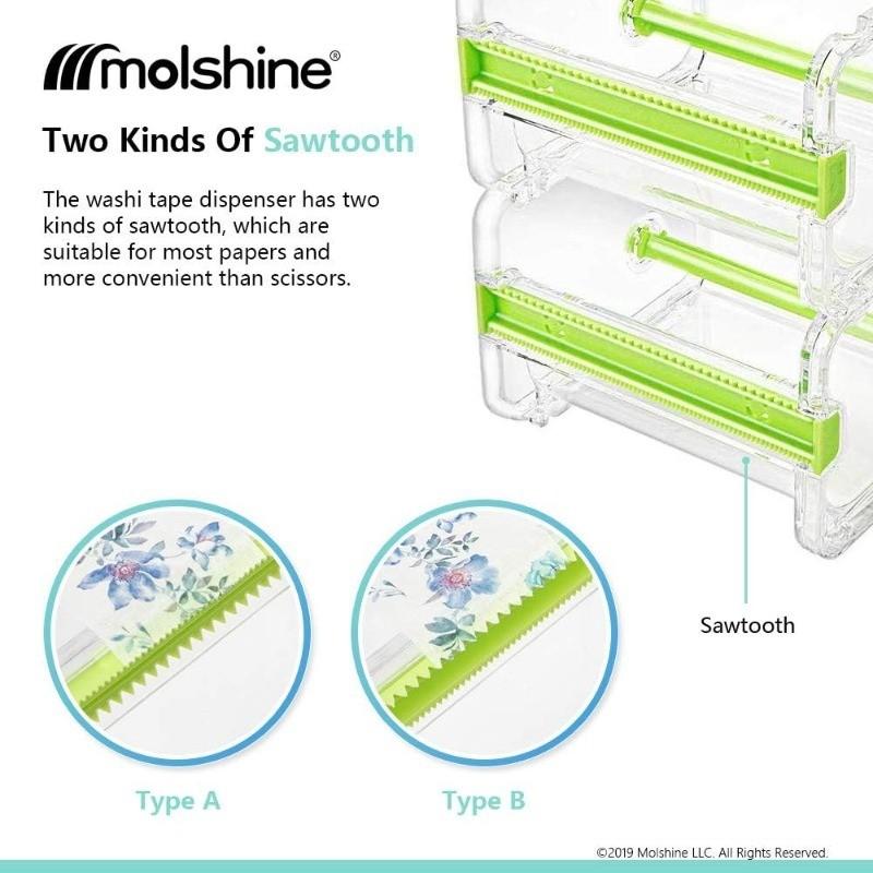 Creative Washi Tape Cutter Set: The Perfect Stationery Tool for Students - Transparent Tape Holder, Tape Dispenser & More!