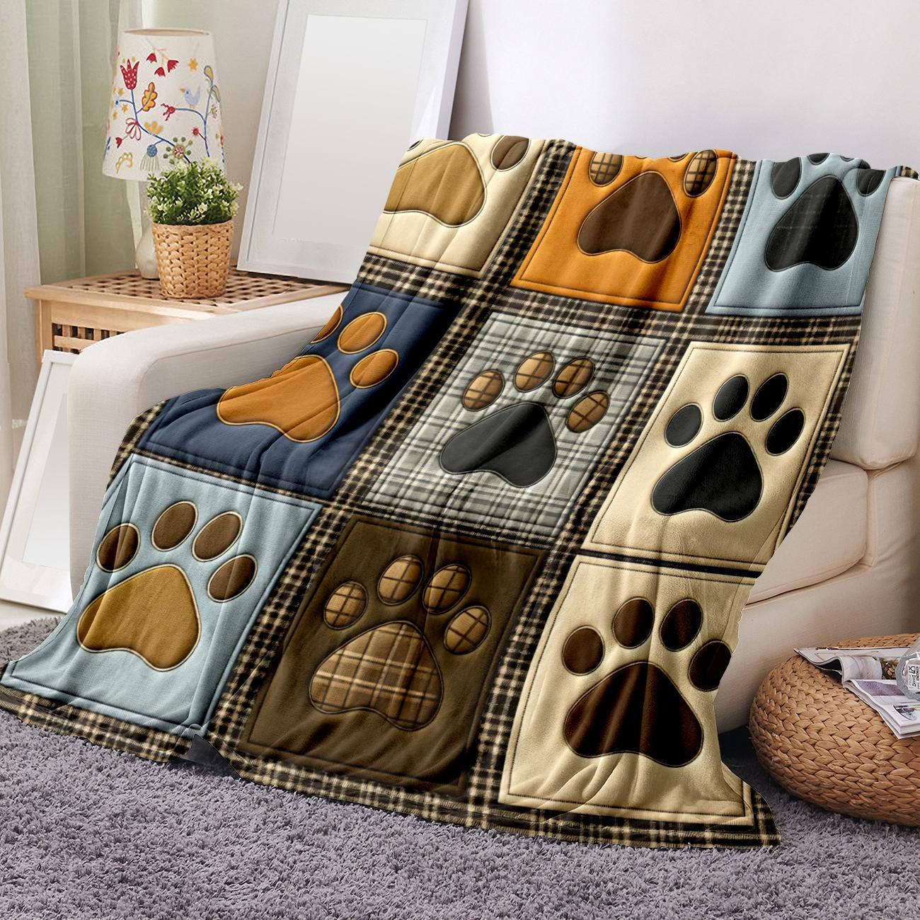 Soft Flannel Blanket for Dogs, Novelty Pet Accessory, Perfect for Naps at Home, Office, School, Travel, Gift Idea
