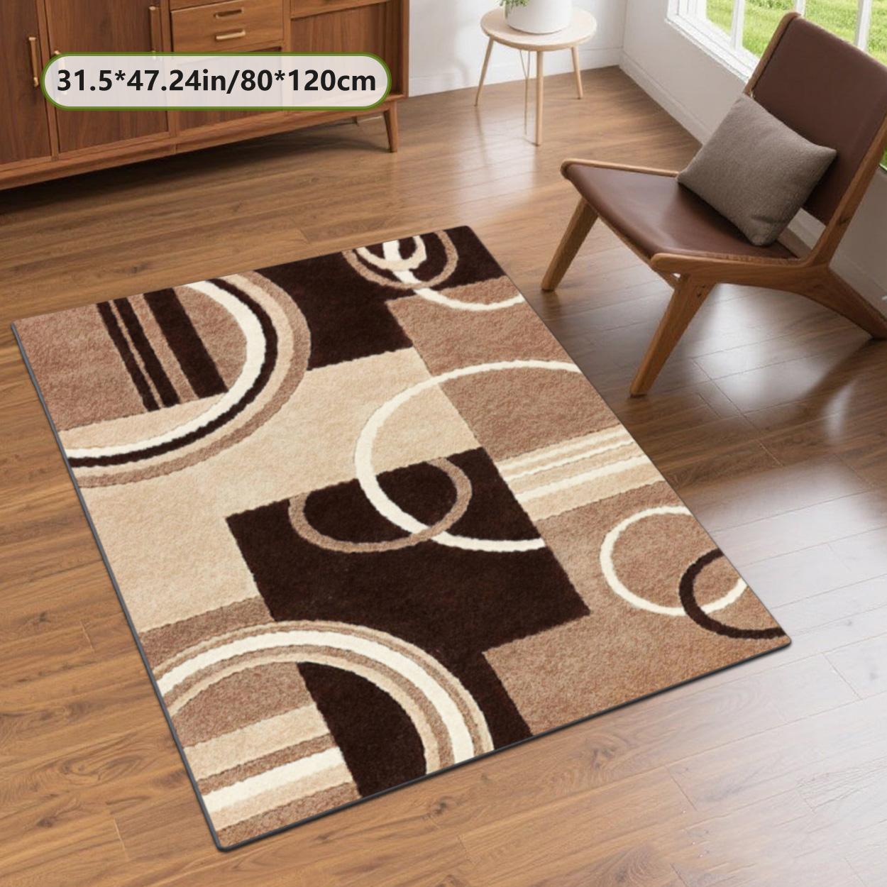 Velvet soft and comfortable patterned printed carpet, Abstract Rugs, Geometric Pattern Rug, suitable for multiple scenarios, available in various sizes, soft and non-shedding.