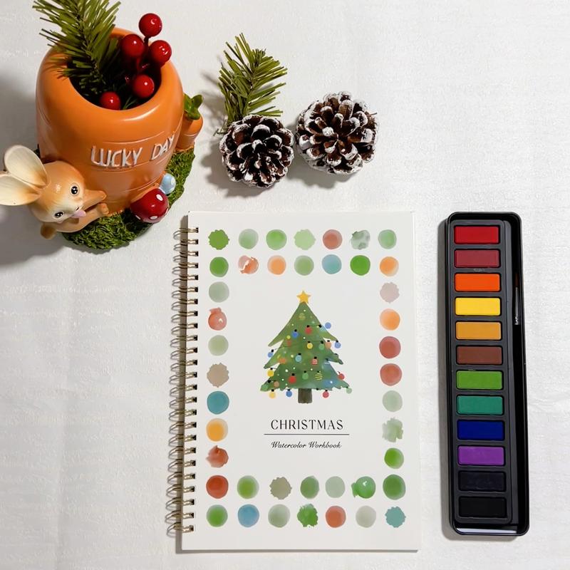 Watercolor Workbook for Beginners, Creative Watercolor Coloring Book for Painting Practice, Suitable for Advanced Practice, Ideal for Art Enthusiasts