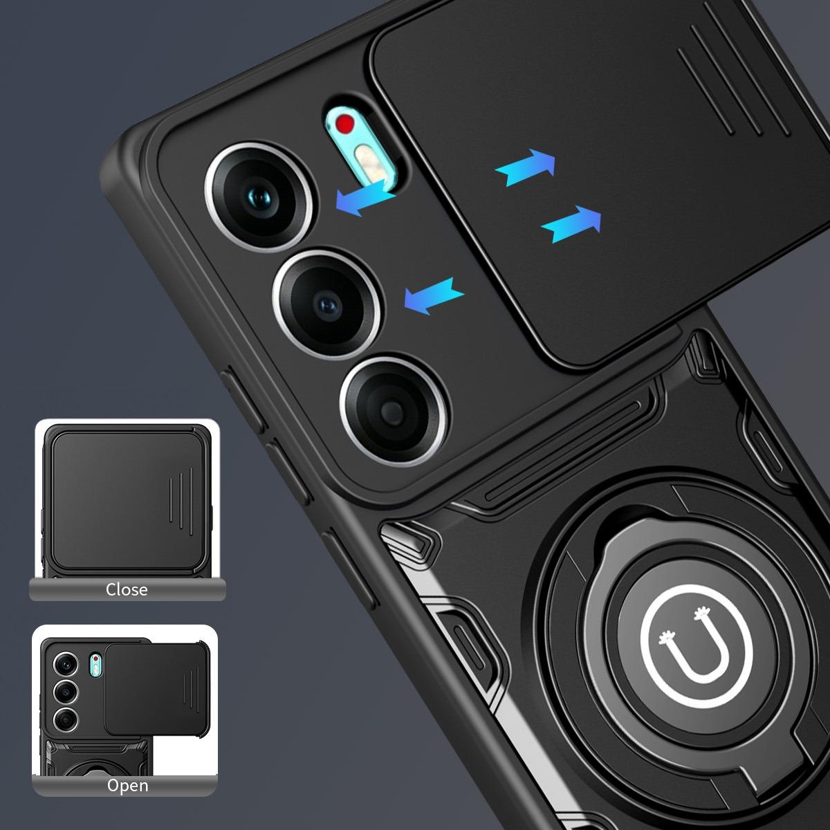 New 360 Rotating Magnetic Stand Phone Case for Tecno Camon40 4g, Camon40 Pro, Anti-Drop Phone Cover with Camera Protection