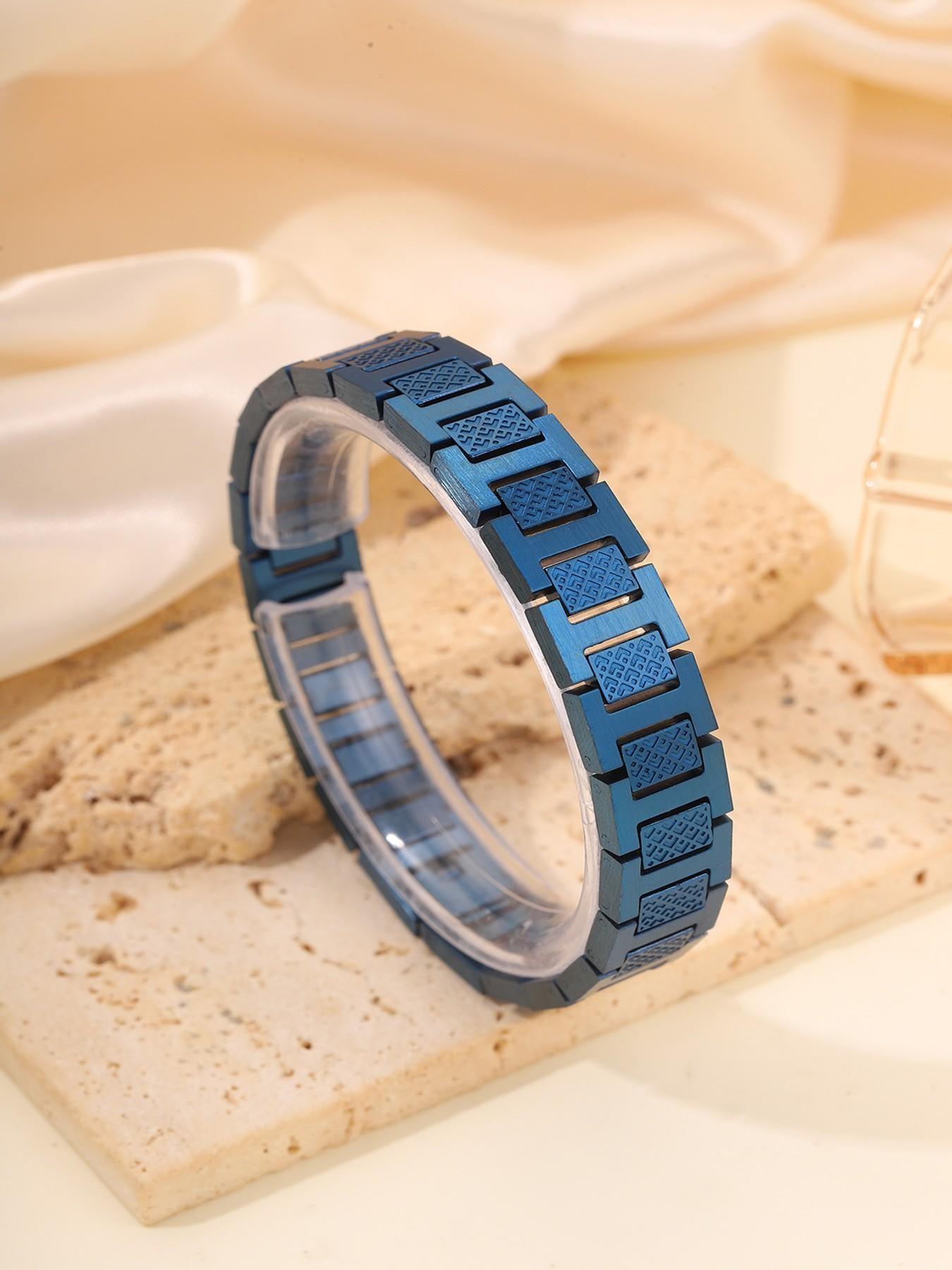 Fashion Retro Stainless Steel Crocodile & Fish Band Bracelet, Ideal for Men, Daily Wear, Parties, Gifts for Boyfriend, Friend, Father