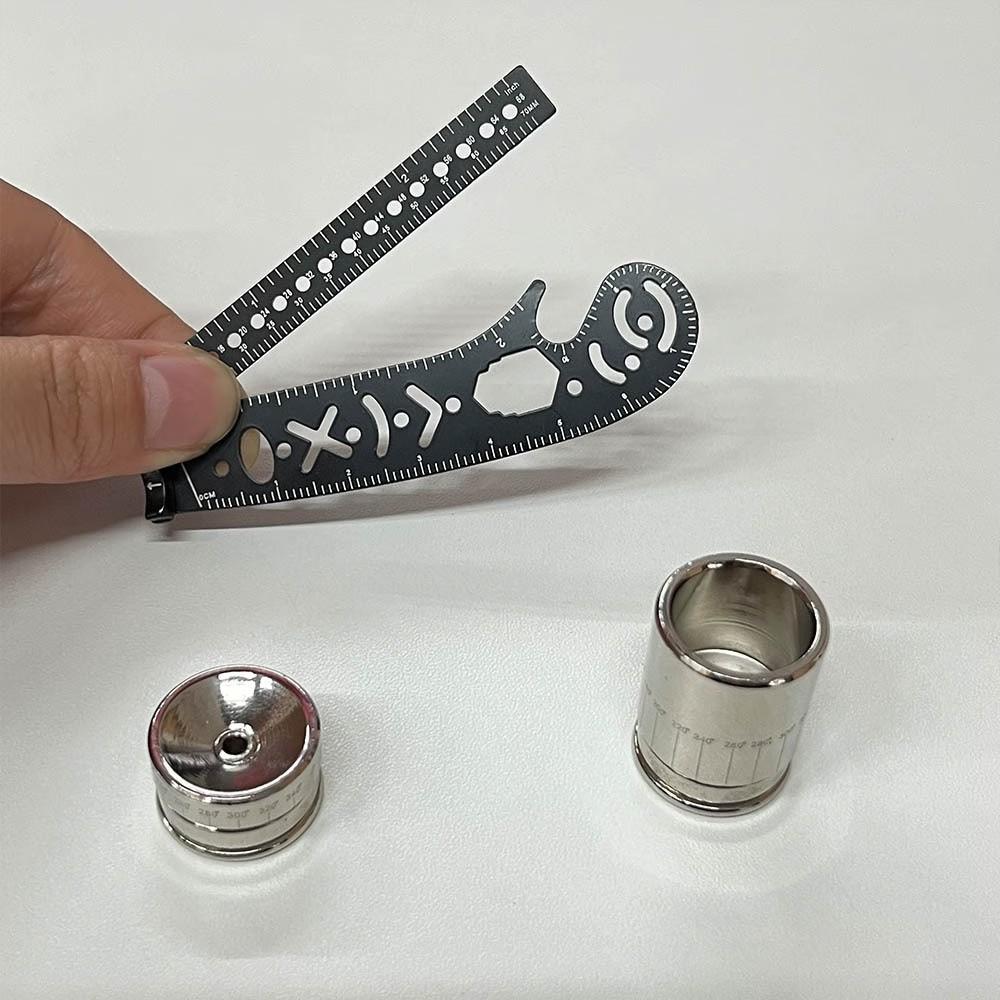 Dual Function Magnetic 360° Rotating Compass Ruler, Durable Precision Tool for Tech Drawing, Archi-Drafting, Ergo-Grip Design