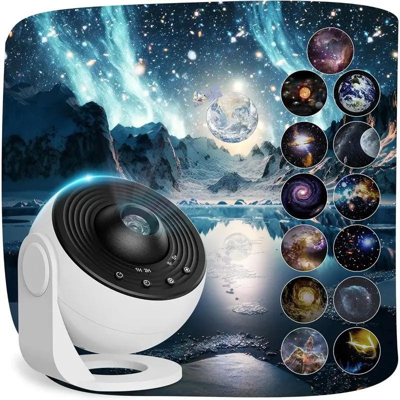 Planetarium Projector Pro - 13-in-1 Star Projector with Timer, USB, Card, Button Controls, Ceiling Milky Way Mood Lighting, Indoor Leisure Equipment for Adult Bedroom Christmas Decor, Mothers Day