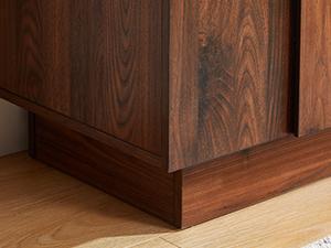 ONBRILL 31.5”/60“ Sideboard Buffet Cabinet with Storage, Farmhouse Curved Design Accent Cabinet with Doors & Adjustable Shelves, Modern Coffee Bar Credenza for Living Room, Kitchen, Hallway