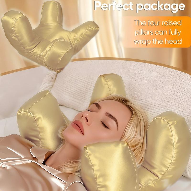 Face massage pillow, soft face pillow, high-quality beauty pillow, ultimate sleeping comfort, washable silk pillowcase, plush and silky polyester filling, meet all sleeping needs