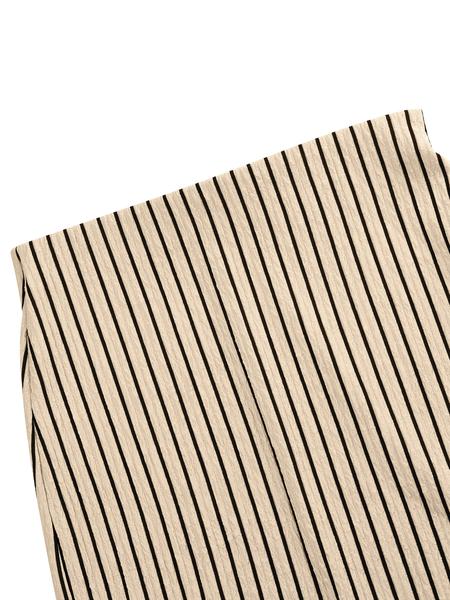 Aliling Striped Print Women's Two Piece Set Tank Top And Skirt Suit Slim Skinny High Waist Midi Long Skirt,Casual Sleeveless Button Vest Tops,Female Elegante Clothes Daily Wear