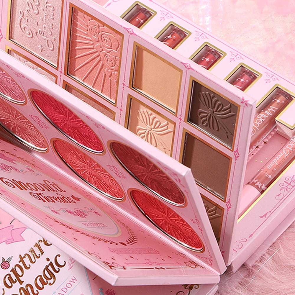 Complete Makeup Book Set, Makeup Palette Set, Makeup Set Kit, Includes Eyeshadow Blush Contour Lip Gloss, Essential Beauty Products, Perfect for Beginners & Professionals