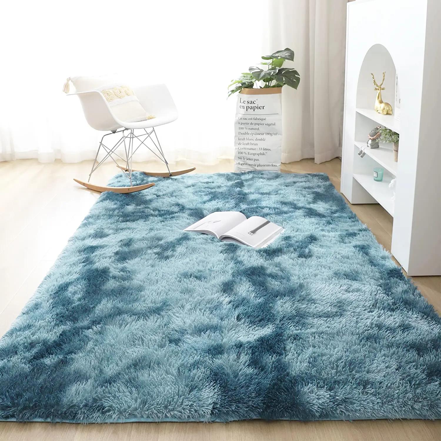 Ultra Soft Solid Color Plush Area Rug, Long Pile Carpet for Living Room, Bedroom, and Window Sill, Cozy Floor Mat for Home Decor, Furry Soft Rugs, Fluffy Rug