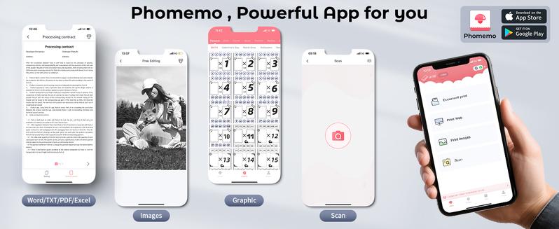 Phomemo M08F Inkless Portable Bluetooth Printer – Supports 8.5" x 11" Letter & A4 Thermal Paper, Compatible with iOS, Android & Laptops, Perfect for Office, Home, School, Business & Travel